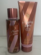 Victoria  s Secret Naughty Spice Fragrance Mist  Lotion 2 Pc Set NEW