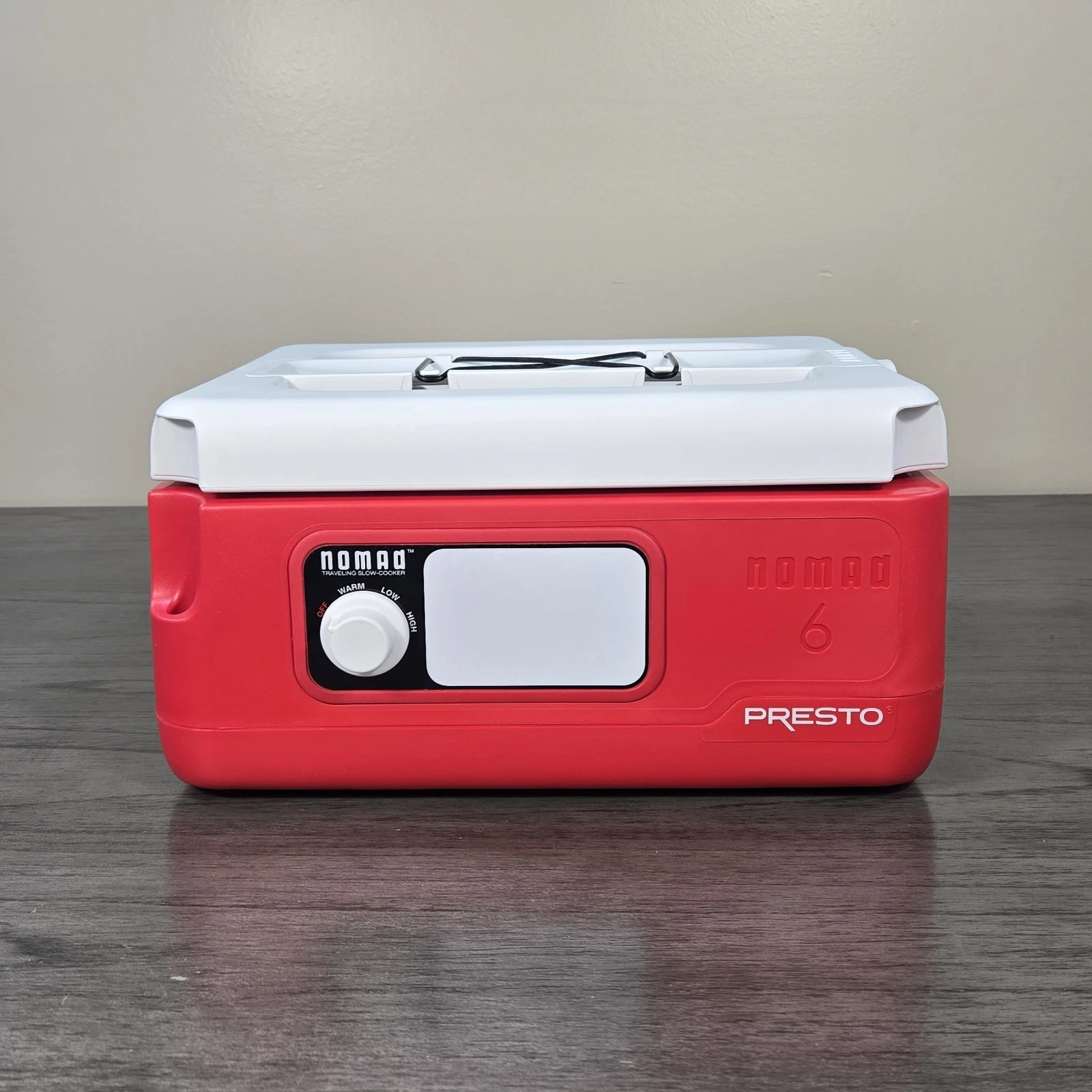 Presto Nomad 6-Quart Traveling Slow Cooker Red 0601102 Ultra Clean EUC