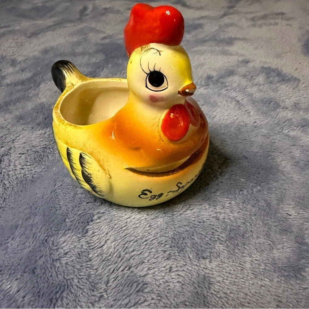 Vintage Ceramic Chicken Egg Separator - Yellow and Red
Opens in a new window or tab