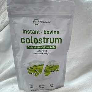 Micro Ingredients Bovine Colostrum Powder Unflavored Grass Fed 8 oz 07/2026