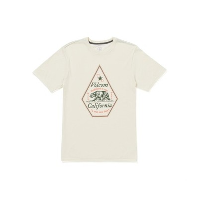 Volcom Men's Calinice Time California State Tee, Off White Heather, Large
