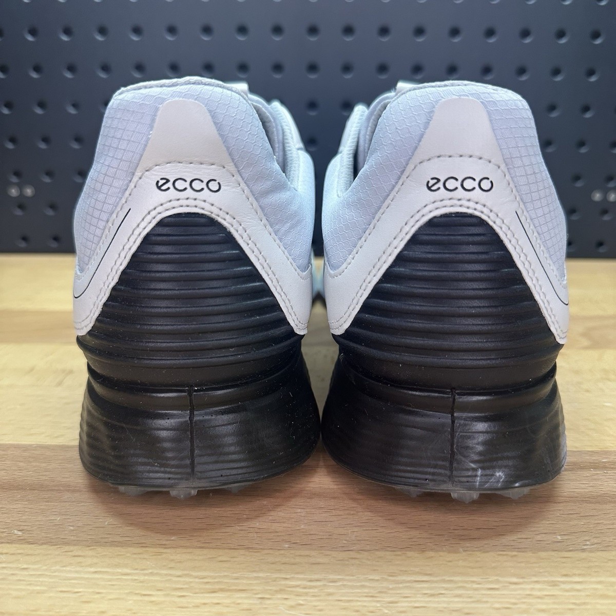 ECCO S-Three GTX Gore Tex Golf Shoes White Blue Black Men display picture 2
