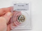 PCGS PR67 1957 UNITED STATES OF AMERICA SILVER QUARTER DOLLAR 25C COIN