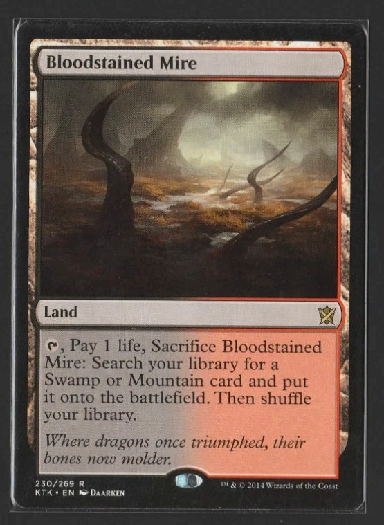 Bloodstained Mire - Khans of Tarkir (KTK) - MTG Land Rare - 230/269