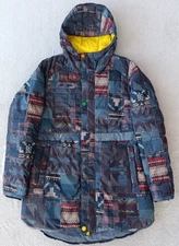 L.A.M.B x Burton womens Blue Down Puffer Snowboard Ski Riff Parka Jacket size M