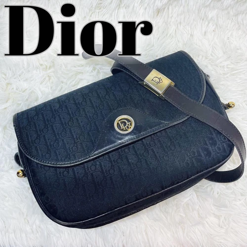 Mini sac à bandoulière Christian Dior motif trotteur occasion16x24,5 cm