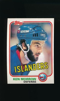 1981-82 Topps #E91 Ken Morrow * Defense * New York Islanders * EX-MT/NM *
