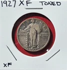 1927 Silver Toned Standing Liberty Quarter XF Condition