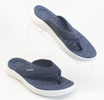 Crocs Reviva Women s Blue/White Flip Flop Sandals US 10 US Massaging Comfort
