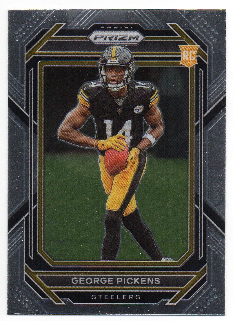 2022 Panini Silver Prizm #329 GEORGE PICKENS RC; Pit Steelers, Dallas Cowboys