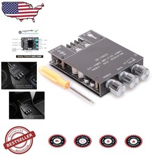 High Power 200W Stereo Amplifier Board BT 5.0 AUX Treble Bass Control