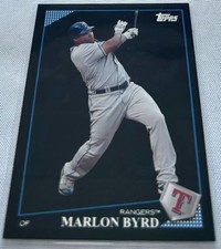 2009 Topps Baseball Marlon Byrd Texas Rangers Wal-Mart Black Border #106