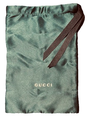 Gucci Dark Green Dust Bag For Sunglasses Case Gucci Dust Bag Pouch Soft Case Eyeglasses Sunglasses  main image 2