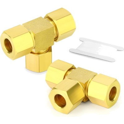 Messing Rohrverschraubung, 10mm T-Verbinder, Kompression, Rohrfittings