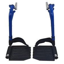 Wheelchair Footrest, Replacement Part with Heel One Size, Blue