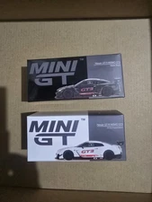MINI GT Nissan GT-R NISMO GT3 2018 PRESENTATION Matte Black Shizuoka &White set