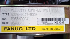 Fanuc A06B-6047-H003 Velocity Control Unit - USED