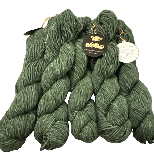 Noro Yarn Cash Iroha. Qty 5. Color No. 10 Green Hue - product listing photo