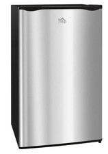 HOMCOM Under Counter Fridge, 91L Small Fridge with Chiller Box, Removable Shelf,