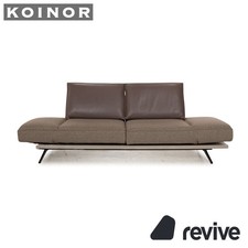 Koinor Phoenix Tissu Canapé Deux Places Marron Fonction Manuelle