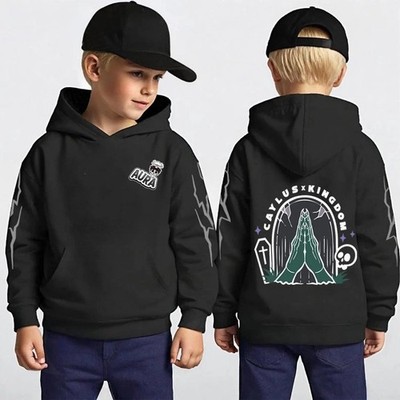 Caylus X Kingdom Aura Hands Kids Hoodie, Aura Game reprint Hoodie, FAST SHIP