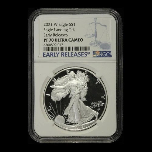 2021-W American Silver Eagle Type 2 NGC PF70 UCAM- Free Shipping USA