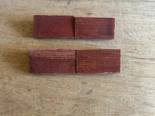 Lincoln Logs Wood Steps Stairs Replacement Lot 4 Pieces 2-1/8" Long Vintage