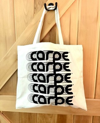 Carpe Cotton Canvas Retro Style Shopper Tote