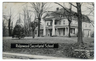 Ridgewood New Jersey NJ Ridgewood Secretarial School Postcard
