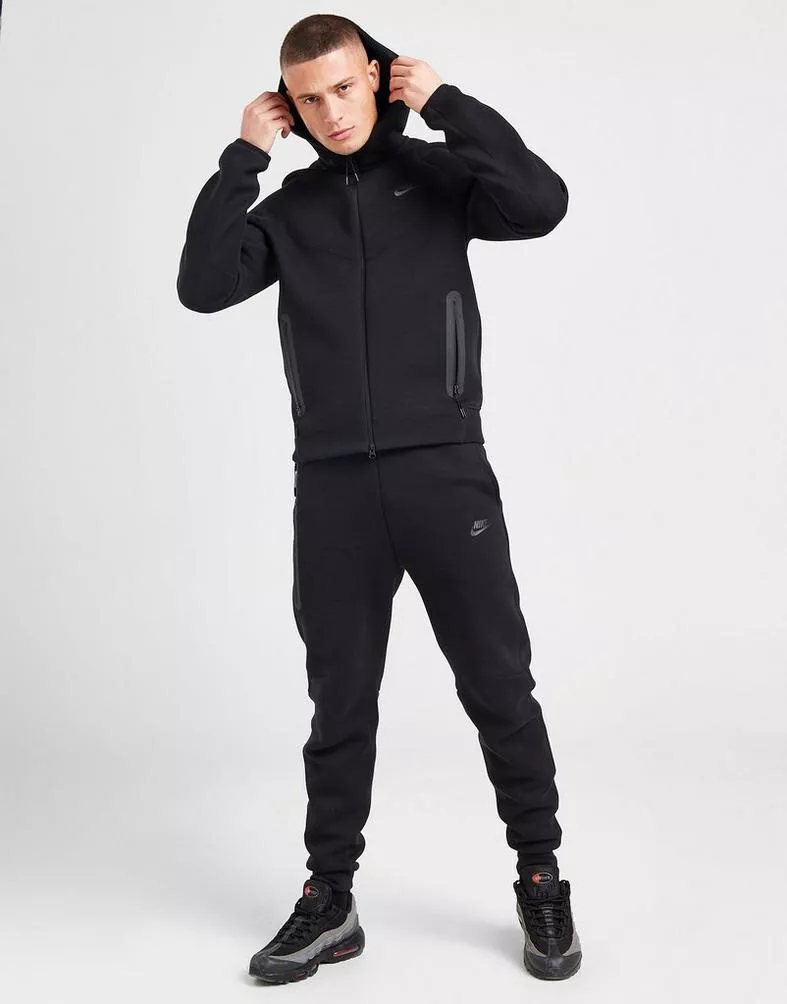 Veste à capuche Nike Tech Fleece pour homme - Noir/Noir - FB7921-010