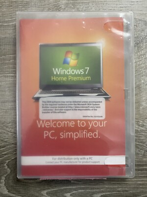 Microsoft Windows 7 Home Premium 32 Bit Full Version DVD No Product Key 