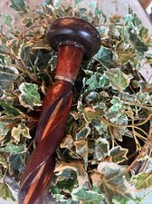 Handmade Brown Wooden Walking Stick, Special Carved Cane