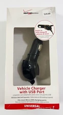 Verizon Vehicle Charger With USB Port Universal ~ NEW IN BOX
