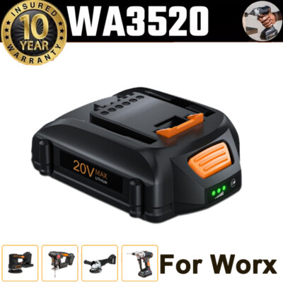 3.0Ah For WORX 20V MAX Extend Lithium Battery WA3520 WA3525 WA3575 WG155 WG540