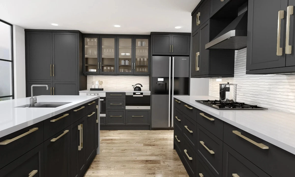 NEW Shaker Black Cabinets