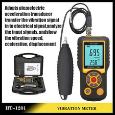 HT-1201 Digital Split Type Vibration Meter Temperature Tester Vibrometer Kit