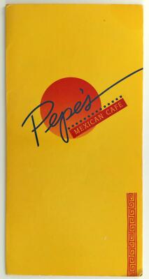 1980's Pepe's Mexican Cafe Original Restaurant Menu Pier 39 San