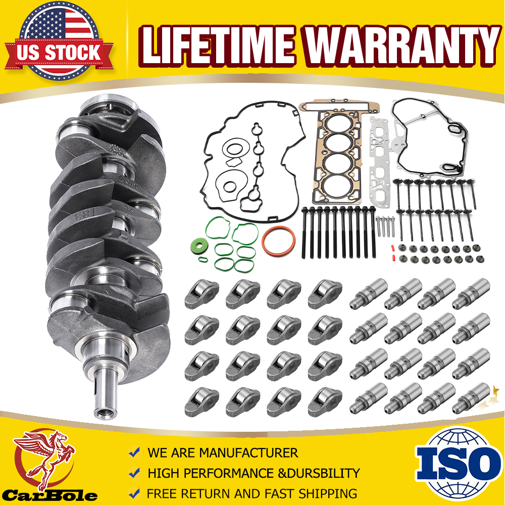 2.4L Engine Rebuild Crankshaft Gasket Rocker Arm Kit For Chevy GMC Buick ECOTEC