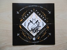 Frank Turner autograph signed CD booklet "Last Minutes and Lost Evenings"