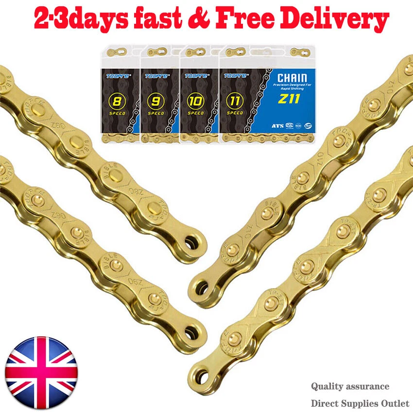 Gold bike online chain shimano