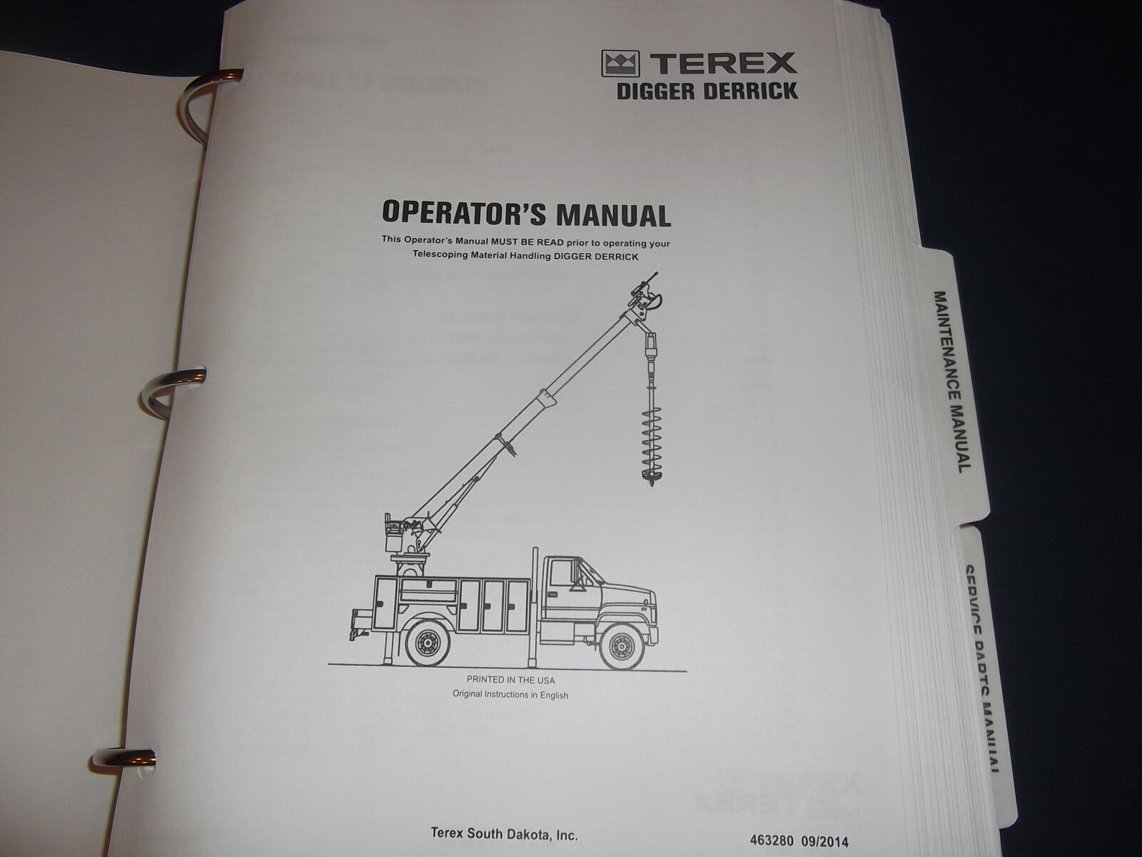 Details zu  Terex C5050 Gräber Derrick Lkw Betreiber Teile Pflege Service Manuell Echtes heimisches Produkt