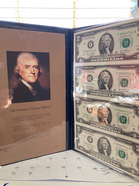 Thomas Jefferson $2 dollar bills | eBay
