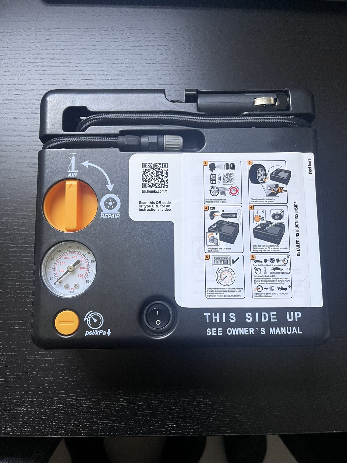 ACURA,HONDA TIRE REPAIR KIT AIR PUMP SEALANT COMPRESSOR INFLATOR OEM eBay