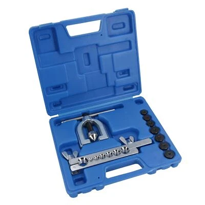 AB TOOLS Kit Attrezzi Svasatura Tubo Freno Riparazione Freni Singolo + Doppio Svasatore 3/16in - 5/8in