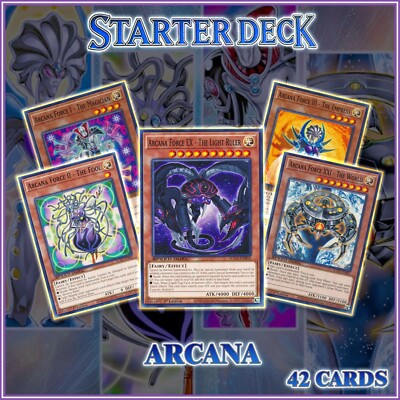 ARCANA STARTER DECK 42 | Fool Magician World Duelist Kingdom Sartorius YuGiOh