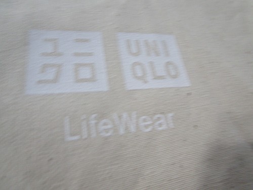 Bolsa de Transporte Uniqlo 100% Algodón con Cordón Compras Playa/Viaje 23" x 19" - NUEVA - Imagen 5 de 10