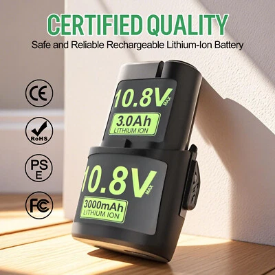 DREAMDASH Batería de repuesto para 10.8V 3.0Ah Stihl GTA 26 AS2/AS 2 HSA26 EA024006500/EA02 4006501