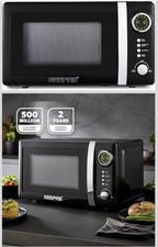 GEEPAS 20L Digital Microwave Oven 700W Solo Freestanding Quick Defrost Retrovive