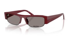 Miu Miu B07S 51 21I80Q Glasses Opal Burgundy/ Dark Gray Lenses