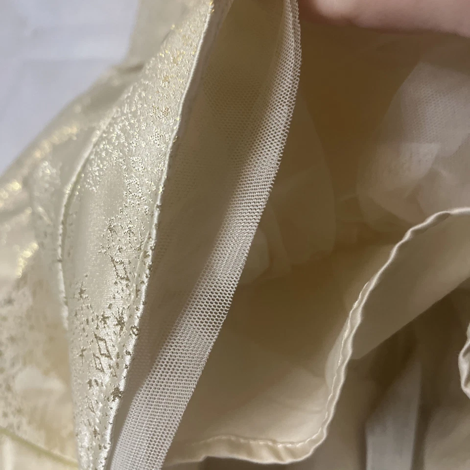 Niñas 5/6 Nuevo Con Etiquetas Disney Dorado Vestido de Vacaciones Oculto Patrón Mickey Vestido de Navidad Foto 4 de 4